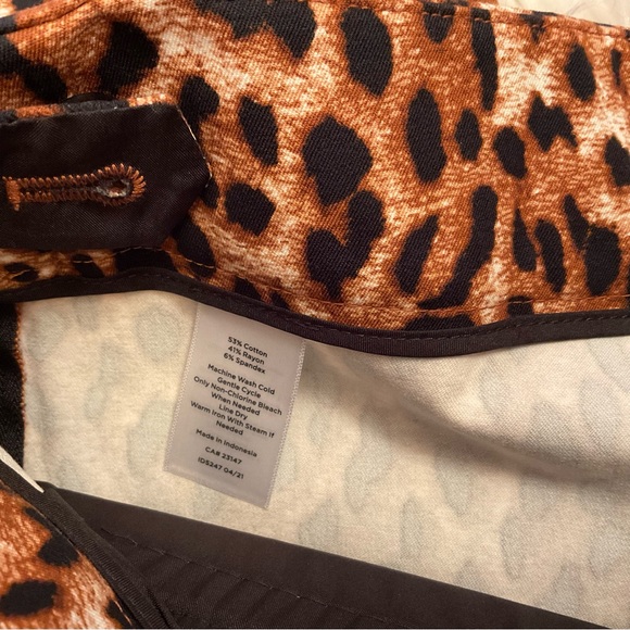 Talbots Chatham Ankle Pants - NWT - Size 4 - Leopard Print - Picture 11 of 11